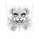 dissociative identity disorder  tattoo design idea