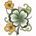 shamrock tattoo design idea