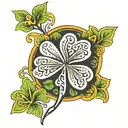 shamrock tattoo design idea