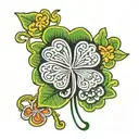 shamrock tattoo design idea