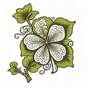 shamrock tattoo design idea