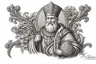 Saint Nicholas of Myra tattoo design idea