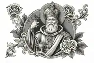 Saint Nicholas of Myra tattoo design idea