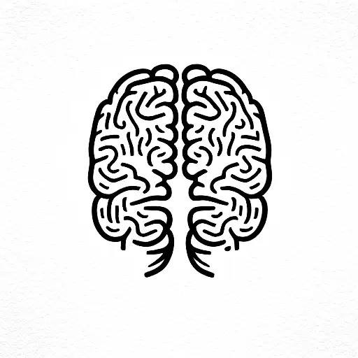 CT scan of brain tattoo design idea