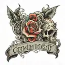 COMMITMENT tattoo design idea