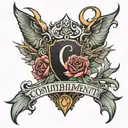 COMMITMENT tattoo design idea