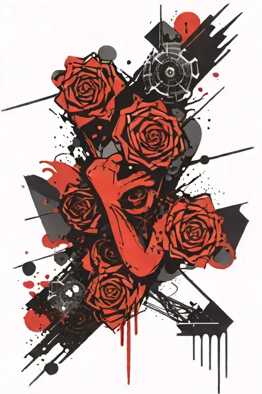 A minimalist-futuristic forearm tattoo with an overthinking motif tattoo design idea