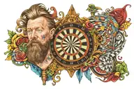 simon whitlock special edition darts tattoo design idea
