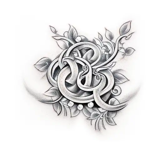 Vine tattoo design idea