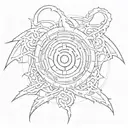 itachi uchiha sharingan and susano half of itachi's tattoo design idea