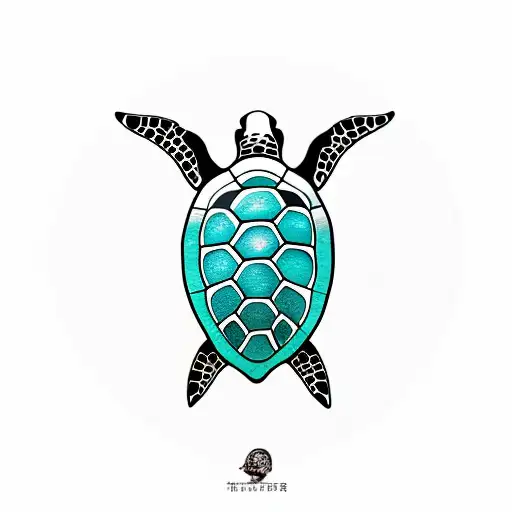 sea turtle  tattoo design idea
