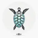 sea turtle  tattoo design idea