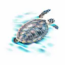 sea turtle  tattoo design idea