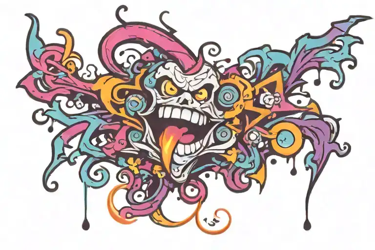 crazy tattoo design idea