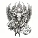 libera, virgo, cancer, tarous and aries  tattoo design idea