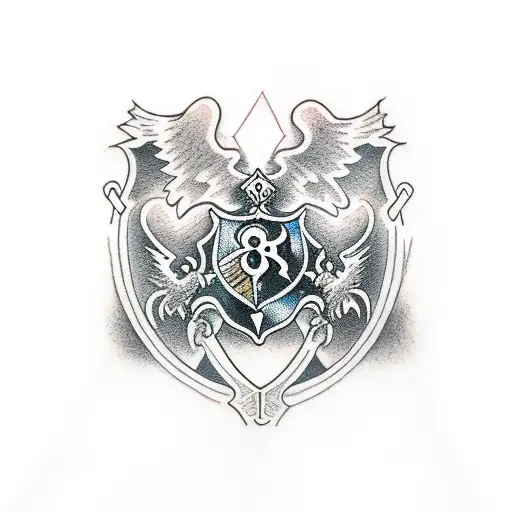Video game controller with Harry Potter and drama symbols tattoo design idea