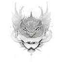 Intricate magical symbols and potions tattoo design idea