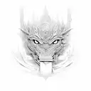 Intricate magical symbols and potions tattoo design idea