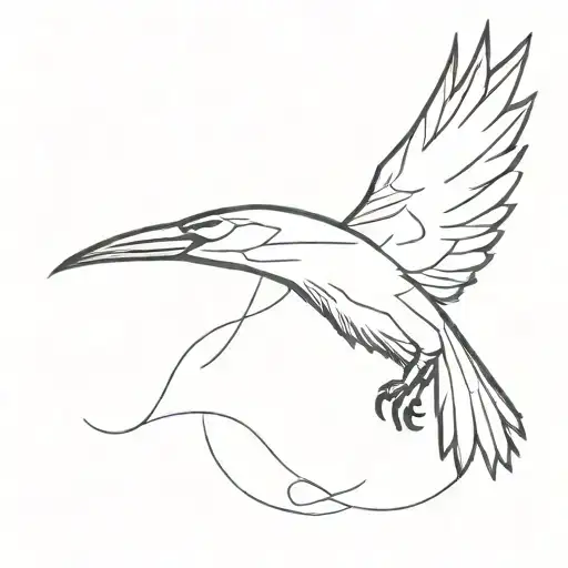 crow skull tattoo design idea