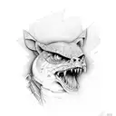 rip cross  tattoo design idea