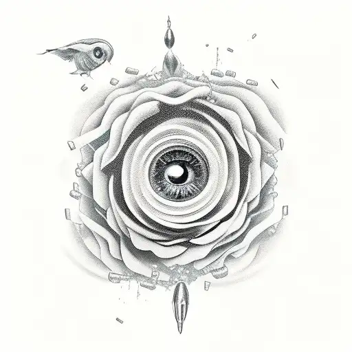 rolling stone lips tattoo design idea