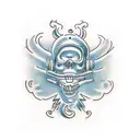 rolling stone lips tattoo design idea