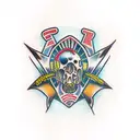 rolling stone lips tattoo design idea