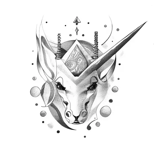 Aquarius & Sagittarius  tattoo design idea