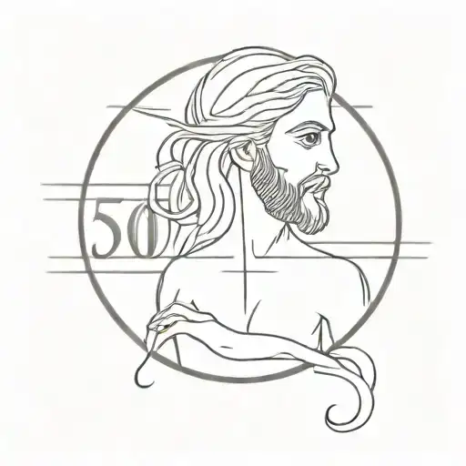 "500" from the story Jesus Tells about the one who is forgiven 500 Denari tattoo design idea