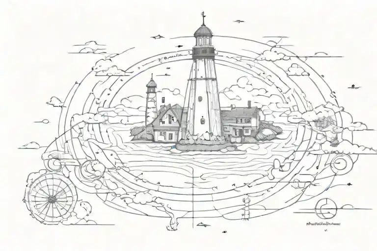 cape cod with map coordinates beautifully intertwined tattoo design idea