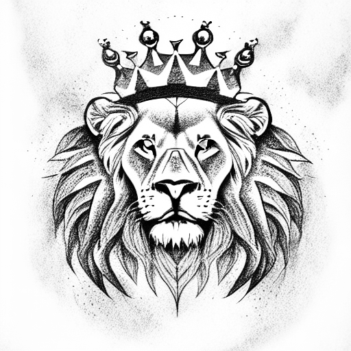 Lion Crown Tattoo Posters for Sale  Redbubble