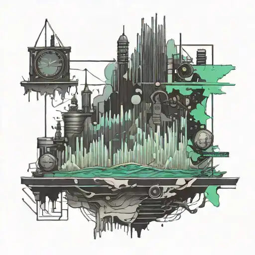 Start by typing "Liquidity Lab" as text and then overlay a graph on top of it. Make sure the graph is transparent enough tattoo design idea