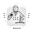 Bartender logo with Numbers and rose tattoo design idea