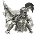Gladiator tattoo design idea