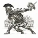 Gladiator tattoo design idea