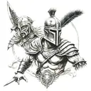 Gladiator tattoo design idea