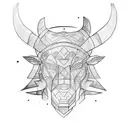 minotaur torso tattoo design idea
