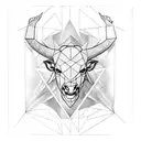 minotaur torso tattoo design idea