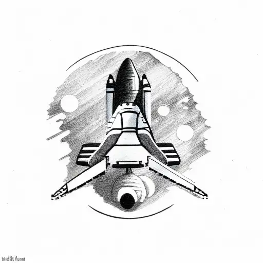 space shuttle  tattoo design idea