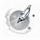 space shuttle  starting tattoo design idea