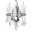 space shuttle  tattoo design idea