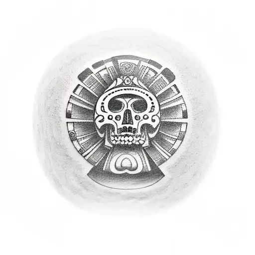 mictlantecuhtli forarm tattoo design idea