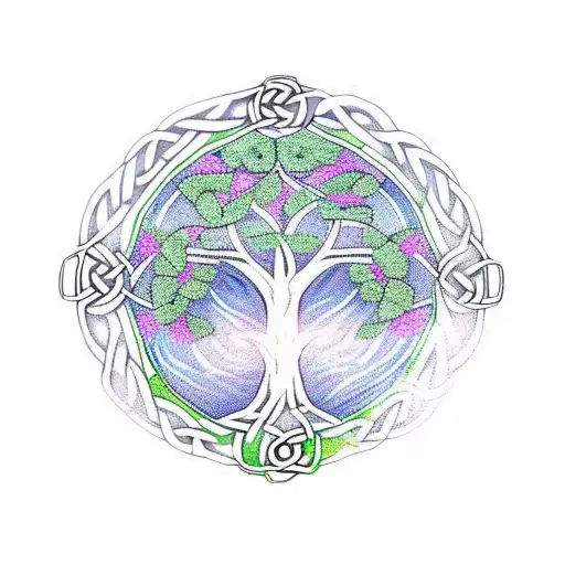 celtic Tree of Life tattoo design idea