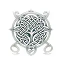 Celtic Knot Tree of Life tattoo design idea