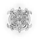 Celtic Knot Tree of Life tattoo design idea