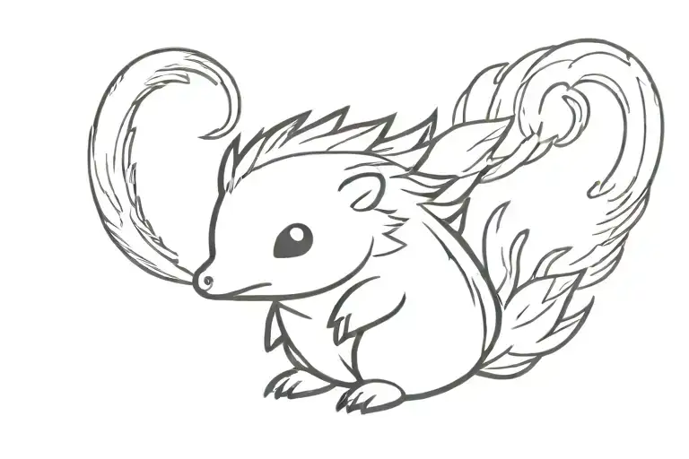 cyndaquil tattoo design idea