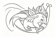 cyndaquil tattoo design idea