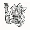 Simpsons arm sleeve tattoo design idea