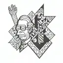 Simpsons arm sleeve tattoo design idea