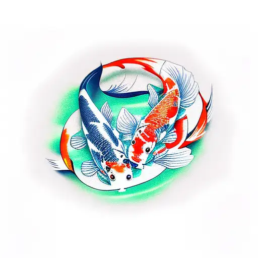 Koi Fish tattoo design idea